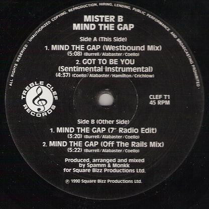 Mister B (2) : Mind The Gap (12")
