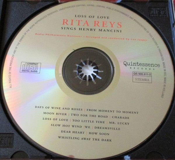 Rita Reys : Loss Of Love - Rita Reys Sings Henry Mancini (CD, Album)