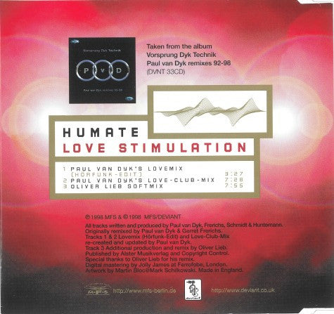 Humate : Love Stimulation (CD, Single)