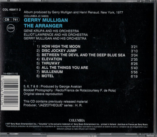 Gerry Mulligan : The Arranger (CD, Album, Comp, RE)