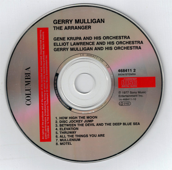 Gerry Mulligan : The Arranger (CD, Album, Comp, RE)