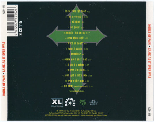 House Of Pain : Same As It Ever Was (CD, Album)