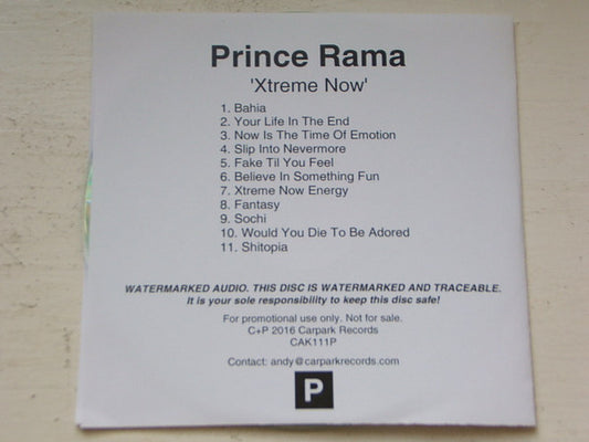 Prince Rama Of Ayodhya : Xtreme Now (CDr, Album, Copy Prot., Promo)