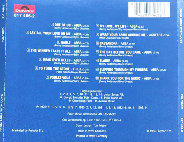 ABBA : From ABBA With Love (CD, Comp)