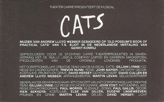 Various : Cats (Nederlandstalige Versie) (Cass)