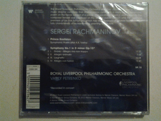 Sergei Vasilyevich Rachmaninoff - Vasily Petrenko, Royal Liverpool Philharmonic Orchestra : Symphony No. 1 / Prince Rostislav (CD)