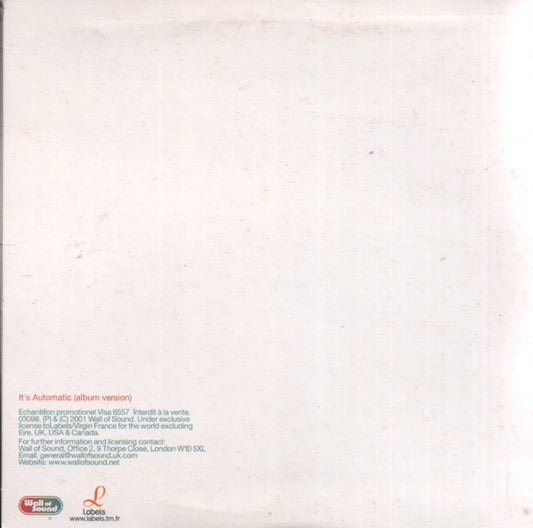 Zoot Woman : It's Automatic (CD, Single, Promo)