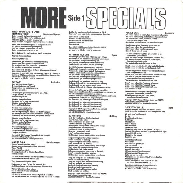 The Specials : More Specials (LP, Album)