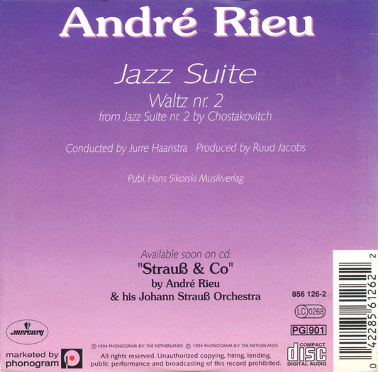 André Rieu : The Second Waltz (CD, Single)