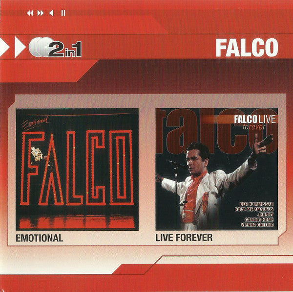 Falco : Emotional / Live Forever (CD, Album, RE + CD, Album, RE + Comp)