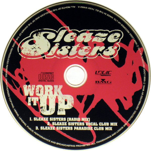 Sleaze Sisters : Work It Up (CD, Single)