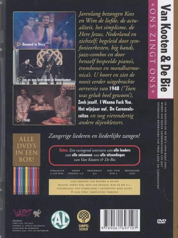 Van Kooten & De Bie : Ons Zingt Ons (Dertig Jaar Liederen En Leaders!) (DVD-V, PAL)