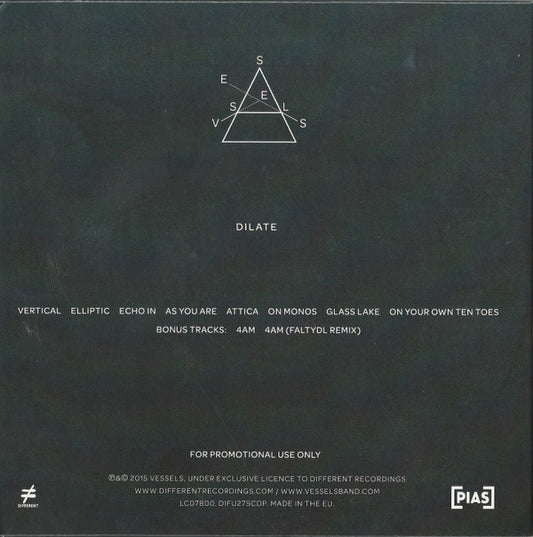 Vessels : Dilate (CDr, Album, Promo, S/Edition)