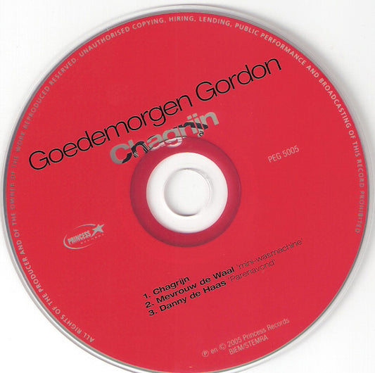 Gordon (3) : Chagrijn (CD, Single)