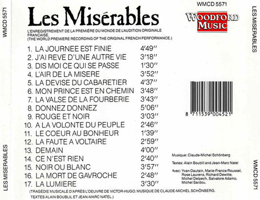 Alain Boublil And Claude-Michel Schönberg : Les Misérables (CD, Album)