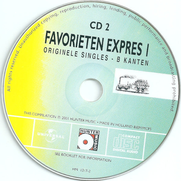 Various : Favorieten Expres 1 (Originele Singles - A En B Kanten) (2xCD, Comp, Enh)