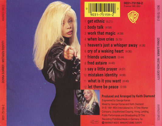 Donna Summer : Mistaken Identity (CD, Album)