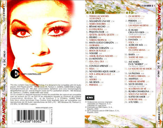 Sara Montiel : Todas Las Noches A Las Once (2xCD, Comp, Copy Prot.)