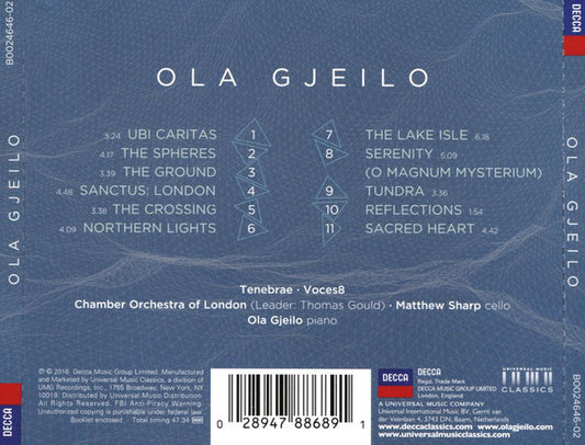 Ola Gjeilo : Voices • Piano • Strings (CD, Album, DDD)