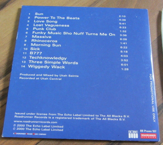Utah Saints : Two (CD, Album, Promo, Car)