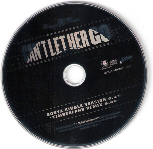 Boyz II Men : Can't Let Her Go (CD, Single, Car)