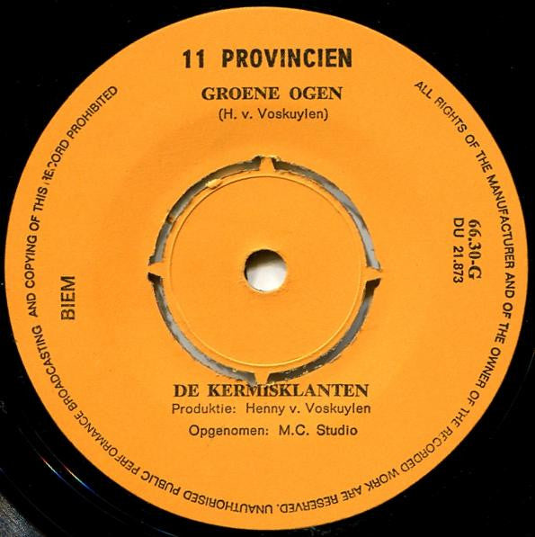 De Kermisklanten : Kleine Liefdesmelodie (7", Ora)