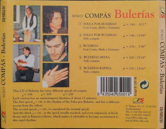 Manuel Salado : Solo Compás - Bulerias (CD)