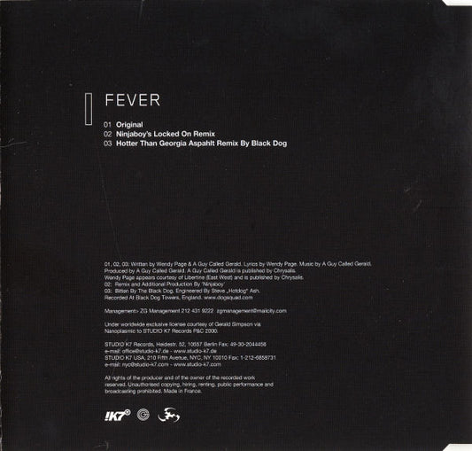 A Guy Called Gerald : Fever (CD, Single)