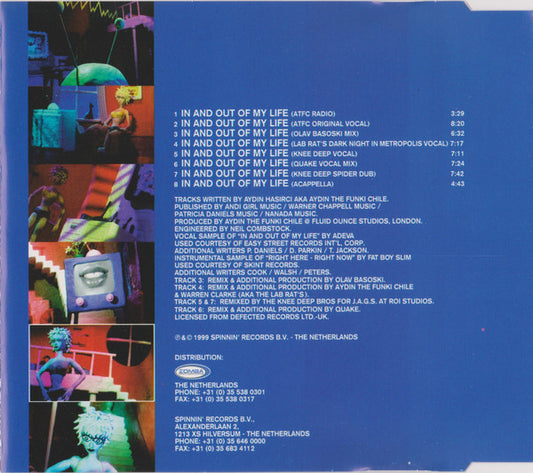 ATFC Presents OnePhatDeeva : In And Out Of My Life (CD, Maxi)