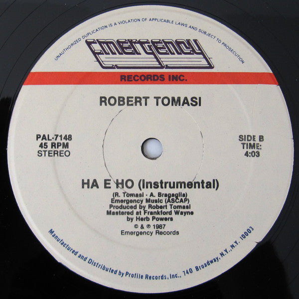 Robert Tomasi : Ha E Ho (12", Single)