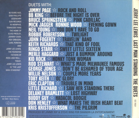 Jerry Lee Lewis : Last Man Standing - The Duets (CD, Album, Dig)