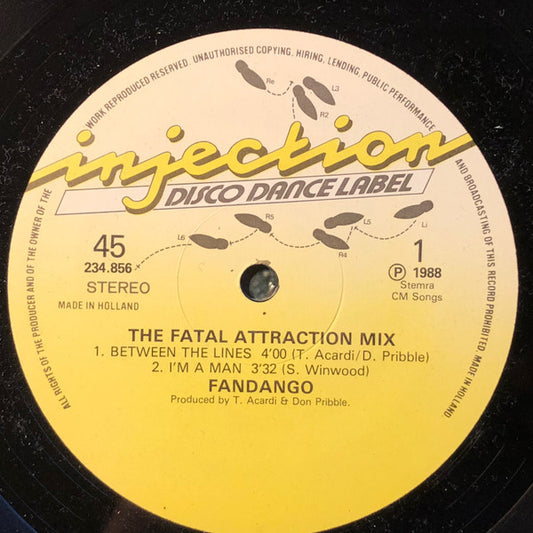 Fandango : The Fatal Attraction Mix (12", P/Mixed)