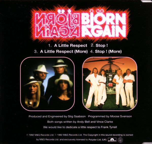 Bjorn Again : Erasure-Ish (Stop ! · A Little Respect) (CD, Maxi)