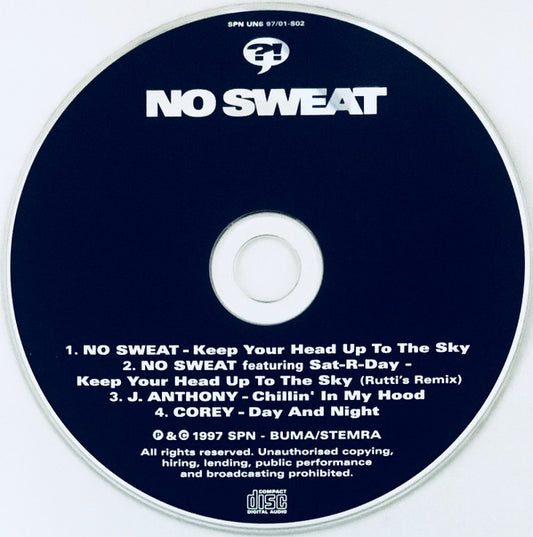 No Sweat (8) : Keep Your Head Up To The Sky (CD, Single)