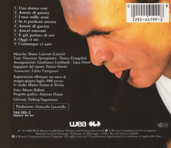 Riccardo Fogli : Amore Di Guerra (CD, Album)