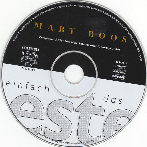 Mary Roos : Einfach Das Beste (CD, Comp)