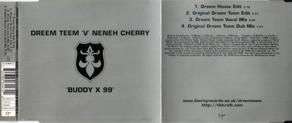 Dreem Teem 'V' Neneh Cherry : Buddy X 99 (CD, Maxi)