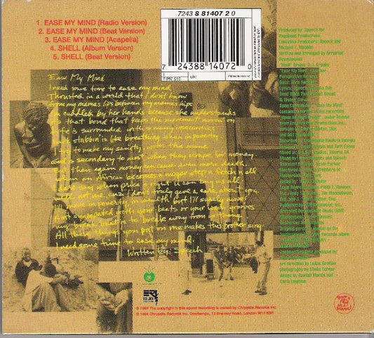 Arrested Development : Ease My Mind (CD, Maxi)