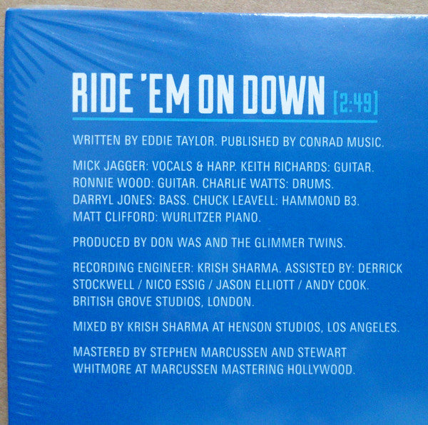 The Rolling Stones : Ride 'Em On Down (10", S/Sided, RSD, Ltd, Blu)