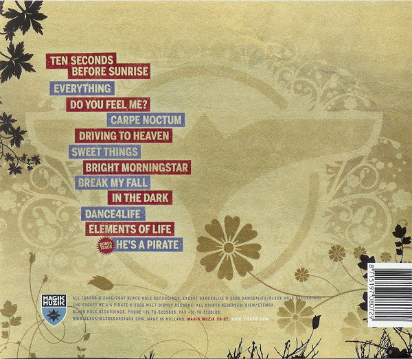 DJ Tiësto : Elements Of Life (CD, Album)