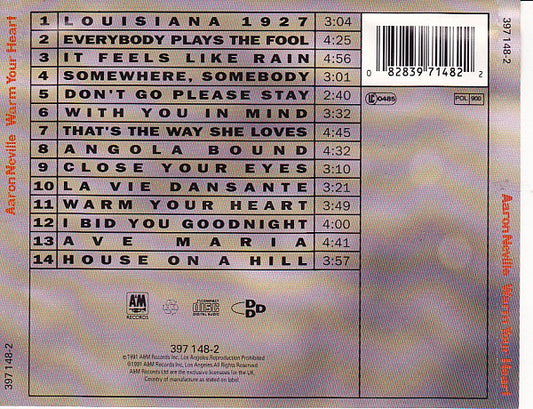 Aaron Neville : Warm Your Heart (CD, Album)