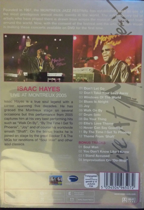 Isaac Hayes : Live At Montreux 2005 (DVD-V, Multichannel, PAL)