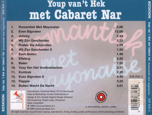 Youp van 't Hek Met Cabaret Nar : Romantiek Met Mayonaise (CD, Album, RE)