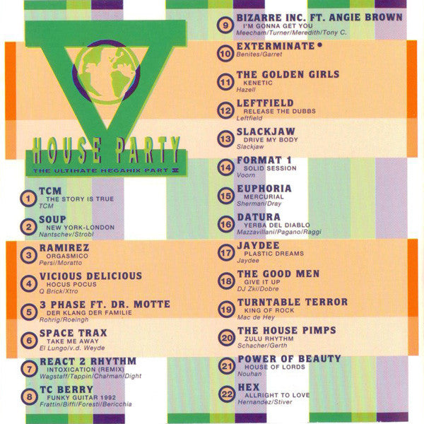 Various : House Party V (The Ultimate Megamix Part V) (CD, Mixed)