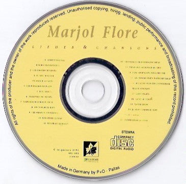 Marjol Flore : Lieder & Chansons (CD)