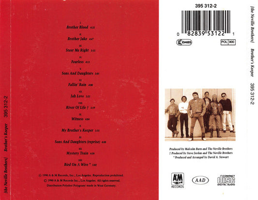 The Neville Brothers : Brother's Keeper (CD, Album)