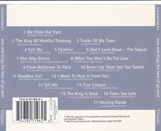 Go West : Aces And Kings The Best Of Go West (CD, Comp, EMI)