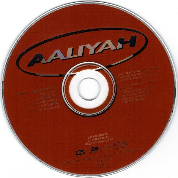 Aaliyah : The One I Gave My Heart To / Hot Like Fire (CD, Single)