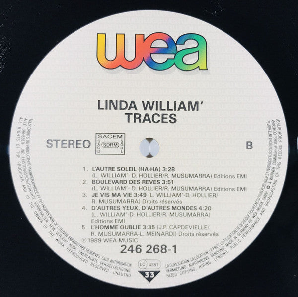 Linda William' : Traces (LP, Album)
