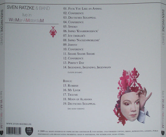 Sven Ratzke : Live In Weimar-Amsterdam (CD, Album)